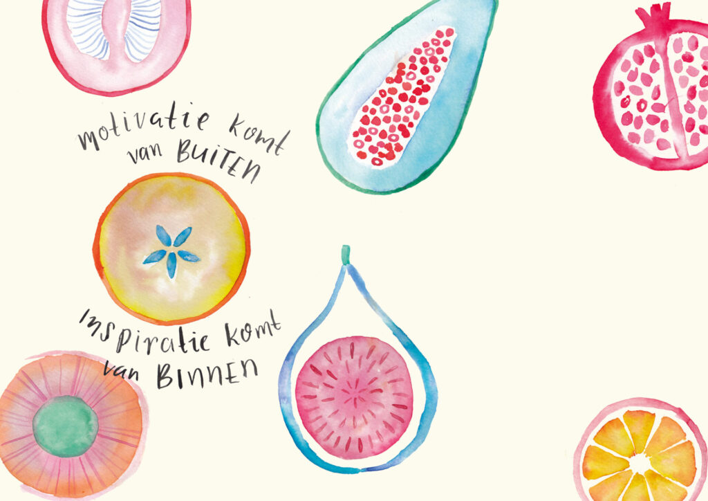 waterverf illustratie petra van dreumel fruit inspiratie